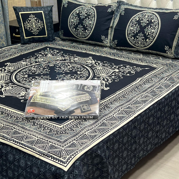 4 Piece 3D Panel Bedsheet